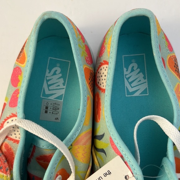 Vans off the Wall Authentic Glitter Fruits Island Big Girl Shoes size 5.5 - Picture 6 of 10